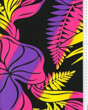 Polynesian fabric HERE Purple - Tissushop